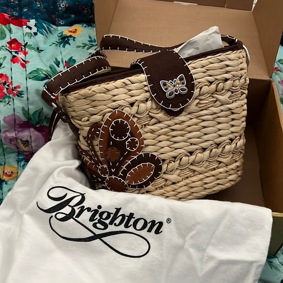 Brighton Butterfly Flight Wicker Bag - Picture 1 of 12